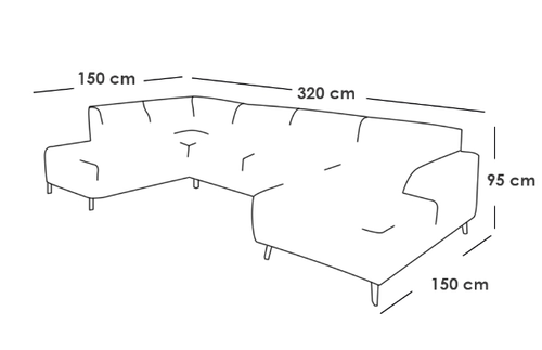 كنبة دائرية خشب سويدي و كتان - أبيض, Swedish wood and linen round sofa - white
