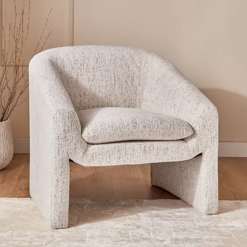 Paula fabric armchair - beige