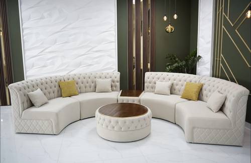 طقم كنب دائري  مودرن Modern Round Sofa Set