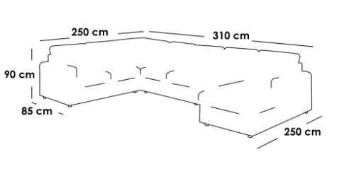 Corner sofa Swedish wood and velvet - Beige - كنبة زاوية خشب سويدي ومخمل - بيج

