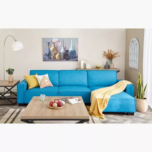 كنب زاوية أزرق  للراحة  والتصميم الأنيق 🛋️