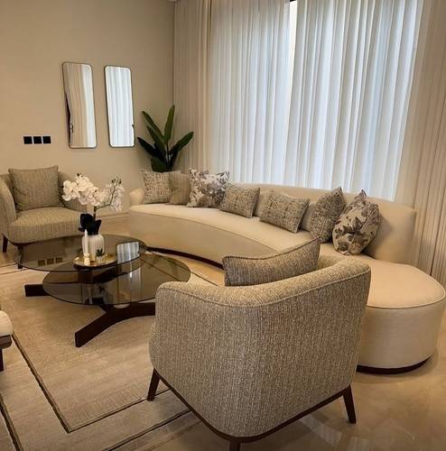 طقم جلوس فاخر مودرن 4 قطع Luxury Modern Living Room 