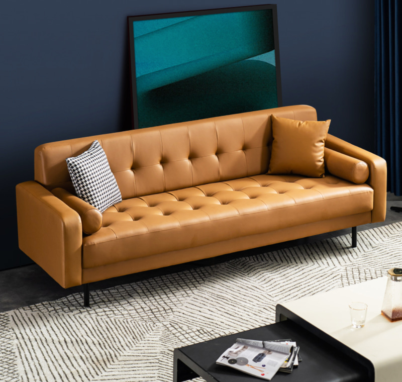 Leather Sofa - أريكة جلد