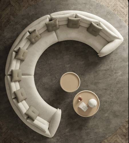 كنبة الهلال الهادئ - The Silent Crescent Sofa