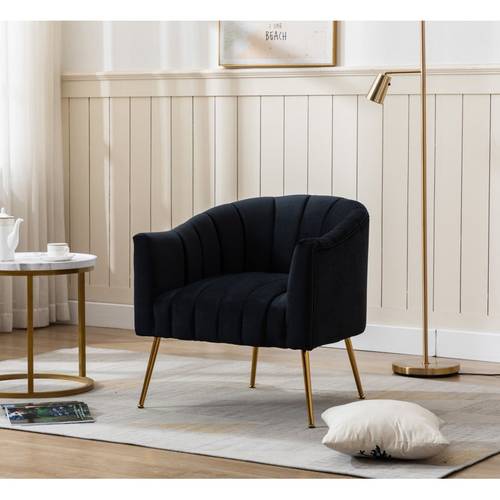 A comfortable chair, stylishly designed and practical - black
