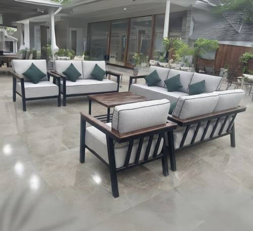 Hotel outdoor seating - light beige