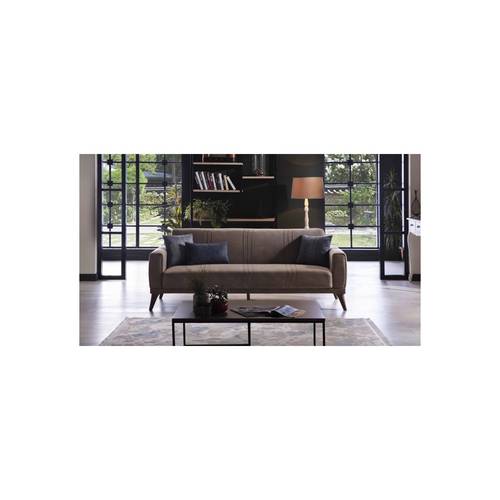 Modern Gray Velvet Sofa for Home - صوفا مودرن رمادي مخمل للمنزل
