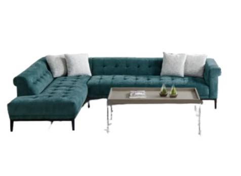 كنبة زاوية سويدي - ألوان متعددة ومخمل فاخرة - Swedish Corner Sofa - Multiple Colors and Luxurious Velvet

