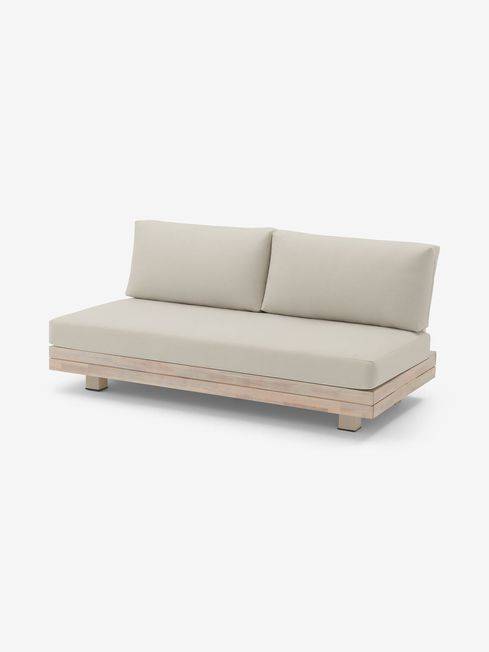 أريكة حديقة أفارنا 2 مقعد بيضاء - White Avarna 2-Seater Garden Sofa
