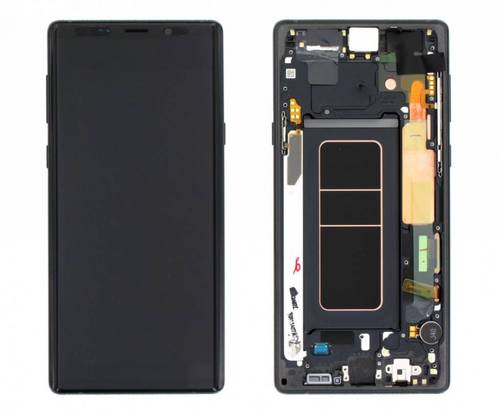 شاشة جلكسي نوت 9  نوع oled بالفريم رقم موديل N960 اسود 
