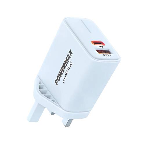 راس شاحن بمنفذين شحن USB - PD
