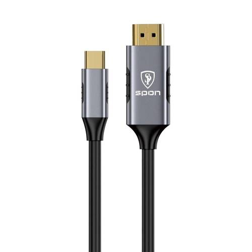 كيبل HD تايب سي بدقة 4K بطول 1.8 متر