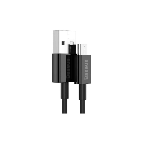 بيسوس - كيبل من USB-A إلى مايكرو بطول  متر - اسود