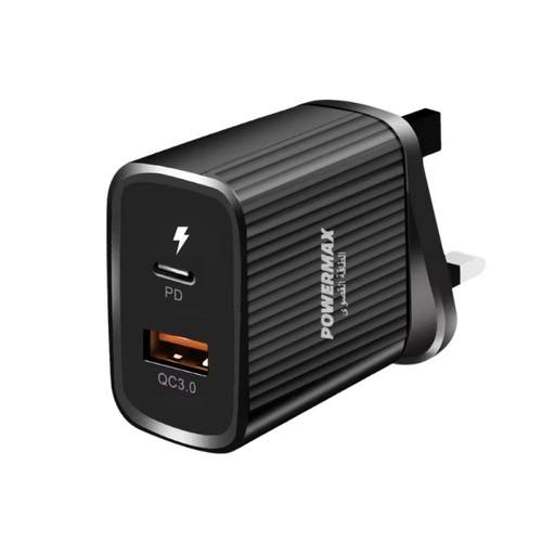 راس شاحن بمنفذين شحن USB - PD