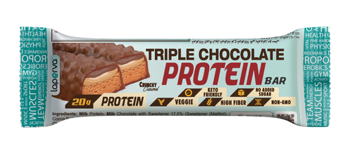 Crunchy Triple Chocolate Protein Bar - Laperva 