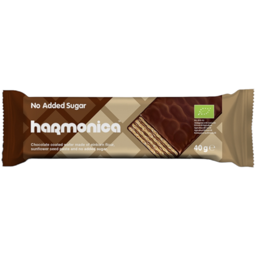 Organic Wafer Covered with Chocolate No Added Sugar - Harmonica