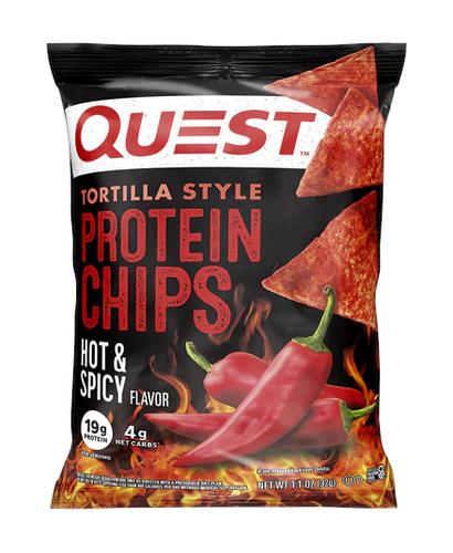 Protein Chips Tortilla Style Hot & Spicy flavor - Quest 