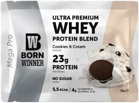 One Packet Protein Premium Cookies & Cream flavour - Born Winner