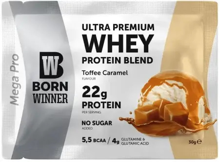 One Packet Protein Premium Toffee Caramel flavour - Born Winner