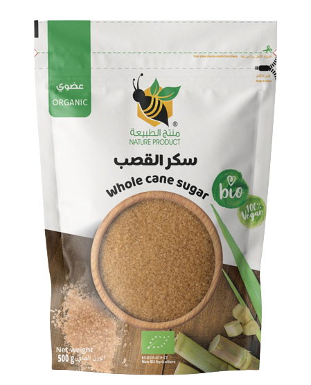 سكر القصب العضوي - منتج الطبيعة