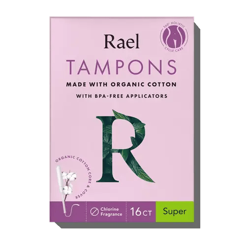 Super Organic Cotton Core Tampons - Real Organic