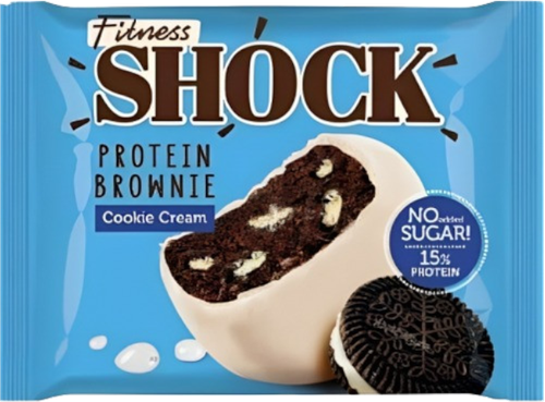 Protein Brownie Sugar-Free Cookie & Cream flavored - Shock