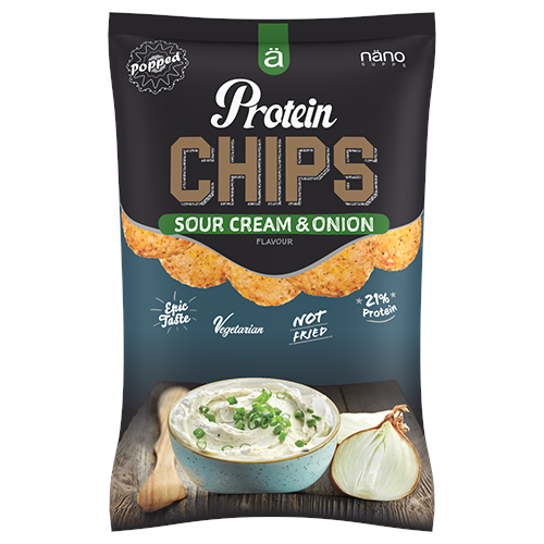 Protein Chips with Sour Cream & Onion flavor ( Vegetarian ) - Nano