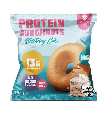 Protein Doughnuts Birthday Cake - Alasature