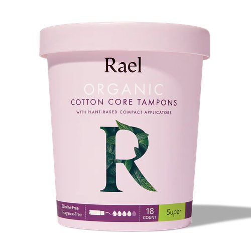 Super Organic Cotton Core Tampons - Real Organic