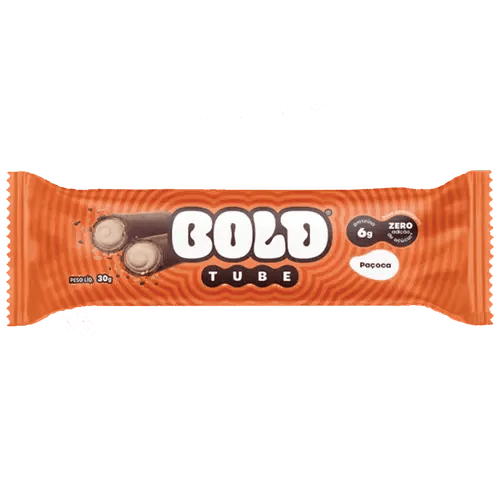 Protein Biscuit Tubes stuffed with peanuts & Covered with Chocolate - BOLD