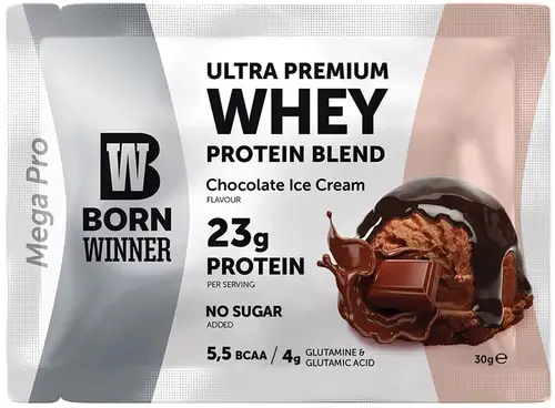 One Packet Protein Premium Chocolate Ice Cream flavour - Born Winner
