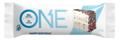 Protein Bar Birthday Cake - One Bar