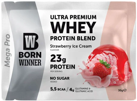One Packet Protein Premium Strawberry Ice Cream flavour - Born Winner