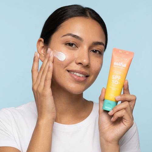 كارا دو لوشن حماية الوجه من أشعة الشمس SPF 50+ PA++++ واقي شمسي كوري مرطب