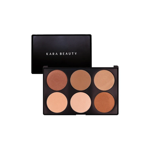 Kara Duo Highlighter Powder Palette 6 Colors - HL05