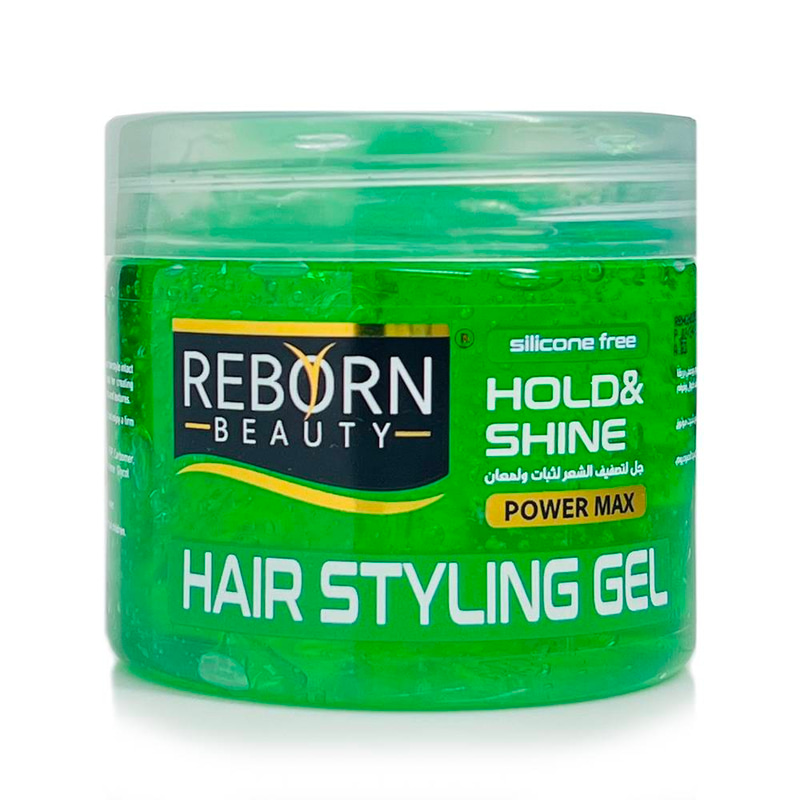 Hair Styling Gel - Hold and Shine Silicone free - Reborn Beauty 300ml