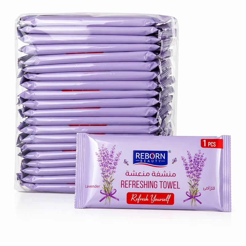 منشفة SWIFT المنعشة - برائحة ريبورن (عبوة من 25 قطعة)