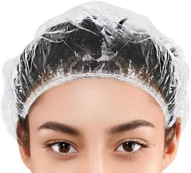 Bath Head Cap Set Disposable 100 Piece Clear