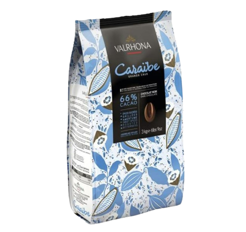 DARK CHOCOLATE FEVES (CARAIBE 66%) (3KG) 