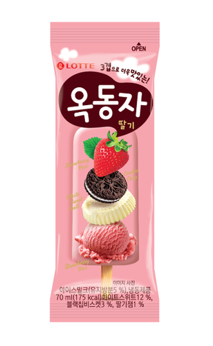 STRAWBERRY MILK CHOCOLATE ICE CREAM (OK BAR)  