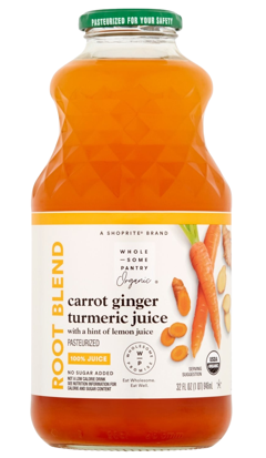 ORGANIC CARROT, GINGER & TURMERIC JUICE 
