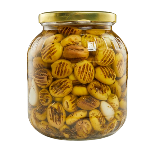 زيتون اخضر مشوي حار (450 غرام) 