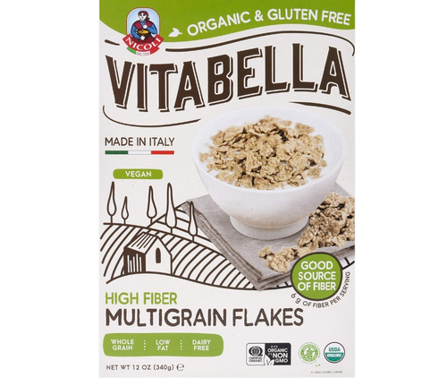ORGANIC HIGH FIBER MULTIGRAIN FLAKES 