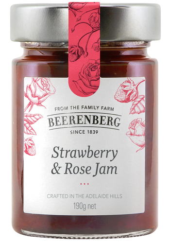 STRAWBERRY & ROSE JAM (190G) 