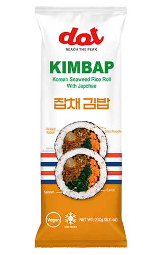 SEAWEED RICE ROLLS WITH JAPCHAE (KIMBAP) 