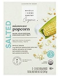ORGANIC MICROWAVE POPCORN SALTED 