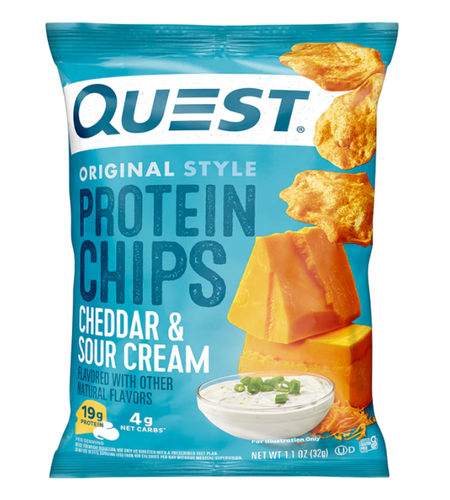 CHEDDAR & SOUR CREAM PROTEIN CHIPS 