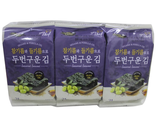 TWICE-ROASTED SEAWEED (OLIVE OIL) 