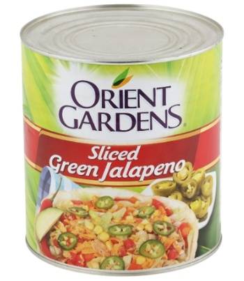 SLICED GREEN JALAPENO (2.9KG) 