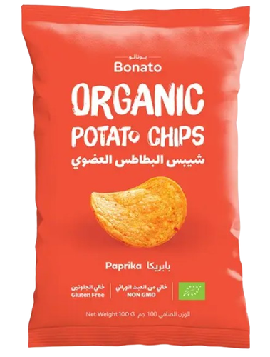 رقائق بطاطس بابريكا عضوية 